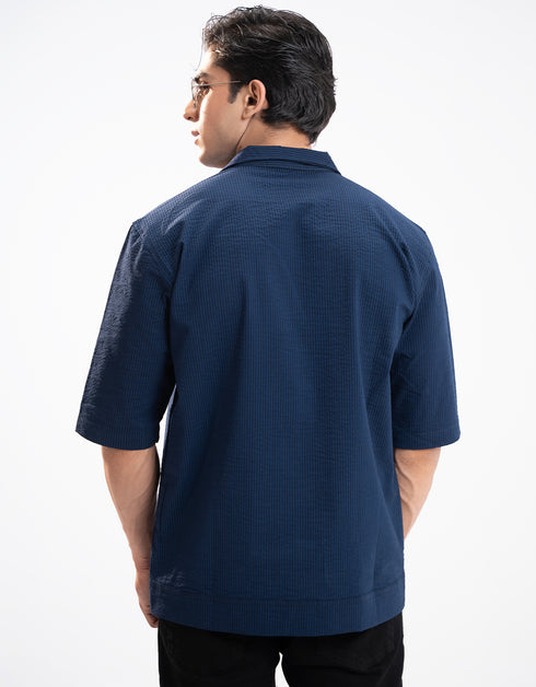 STRIP PATTERN SEERSUCKER SHIRT